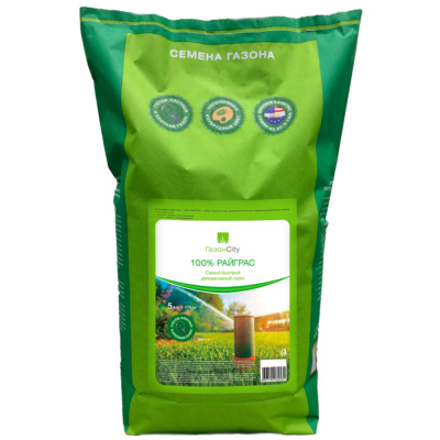 Семена газонной травы «Райграс 100%» (5 кг)