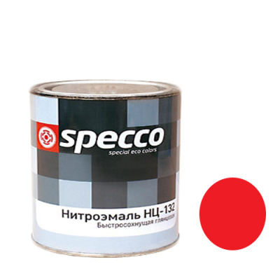 Эмаль НЦ-132КП "Specco" красная 1,8 кг