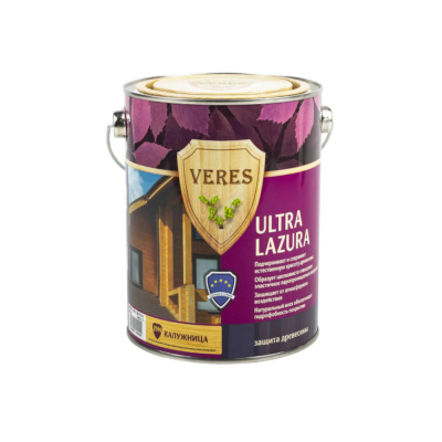 Пропитка ВЕРЕС УЛЬТРА ЛАЗУРА № 29 КАЛУЖНИЦА  2,7 Л