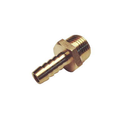 Штуцер-переходник с внешней резьбы 1/2 дюйма на 10 мм. Правая резьба (БЛИСТЕР)