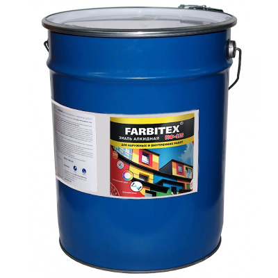 Эмаль ПФ-115 алкидная  зеленый (20,0 кг) FARBITEX