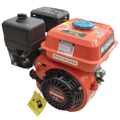 Двигатель бензиновый 7лс, 210 куб.см. 19 мм вал MegArsenal LT170F