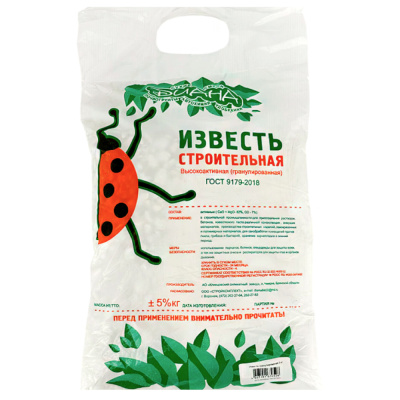 Известь  3кг негашенная гран 10/10/350 Диана