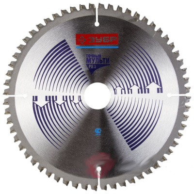 Диск пильный ЗУБР "Точный-МУЛЬТИ рез" по алюминию, ламинату, пластику, ДСП, 200х32мм, 60Т