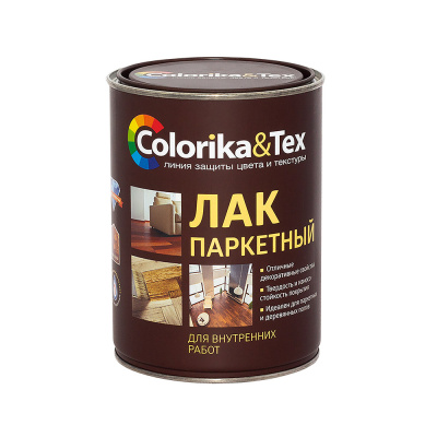 Лак паркетный алкидно-уретановый "Colorika&Tex'' матовый 0,8л