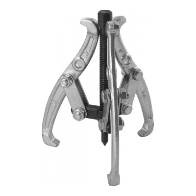 Съемник с тремя поворотными двусторонними захватами 75 мм, диапазон захватов 40-76 мм