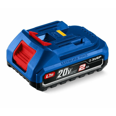Аккумулятор ЗУБР  Power PRO, 20 В, 2.0 А·ч, LMS, ПРОФЕССИОНАЛ (BP-P-20-2)
