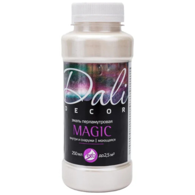ЭМАЛЬ "DALI-DECOR MAQIC" СЕРЕБРО 0,25 Л (6/12) "РОГНЕДА"