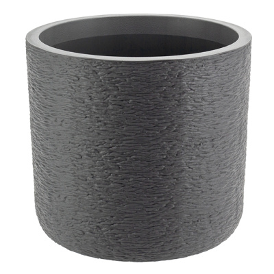 Кашпо СЛАНЕЦ  D280мм 9,5л с вставкой (Графитовый)
