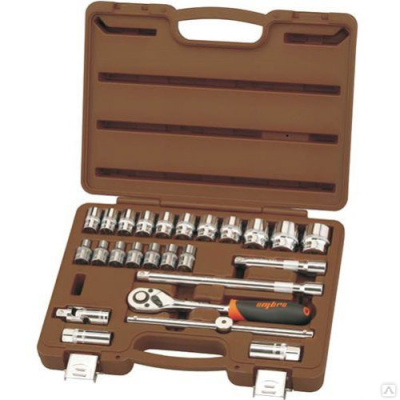 Набор головок 1/2" DR, 25 предмета