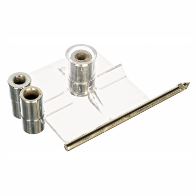 Кондуктор для сверления ПРАКТИКА для сверл 6, 8, 10 мм, под прямым углом под шканты, для дерева, ДСП