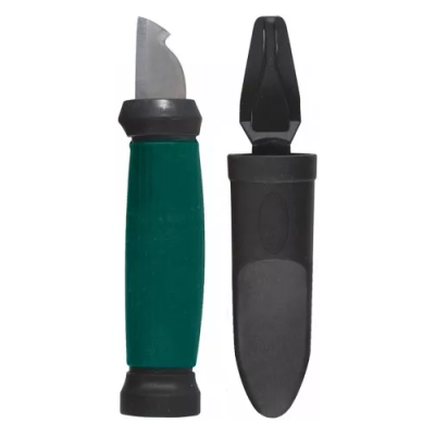 Нож электрика, нерж.сталь, 2-х сторонняя заточка, лезвие 33 мм