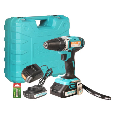 Дрель аккумуляторная Sturm!, 18 В, 1BatterySystem,  2 акк., 2,0 Ач, кейс акция