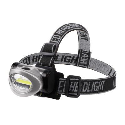 Фонарь налобный поворотный 3 Вт 100%, 50%, пульсирующий белый, 3хААА, СОВ + зеркальный рассеиватель