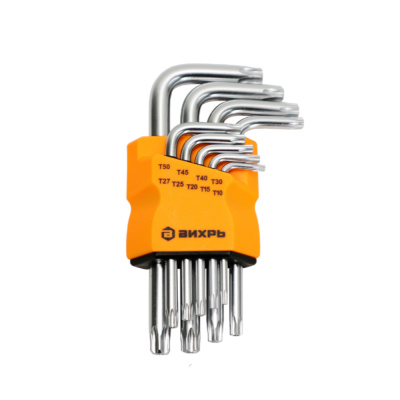 Набор ключей имбусовых Torx , 9 шт, T10-T50 Вихрь 73/6/5/12