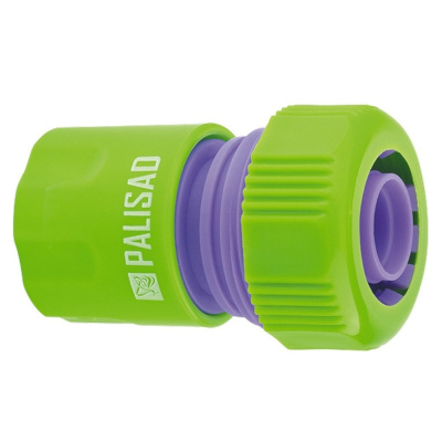 Соединитель PALISAD пластмассовый быстросъемный д/шланга 3/4"