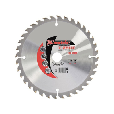 Диск пильный по дереву 190 х 20мм, 24 зуба+кольцо 16/20 "MATRIX" Professional