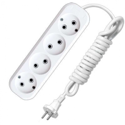 Удлинитель 4х2м Е-204 ПВС 2х1