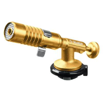 Горелка газовая ЗУБР  ГРМ-200 1300°C цельнометаллическая, 2-в-1, на баллон с цанговым соединением