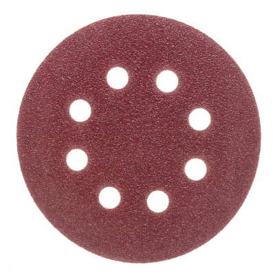 Круги шлифовальные с отверстиями (липучка), алюминий-оксидные, 125 мм, 5 шт.  Р 60