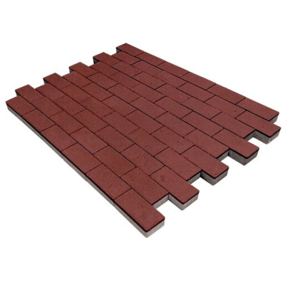 Плиты бетонные тротуарные Б.6.П.6 Прямоугольник, 60мм (винный)