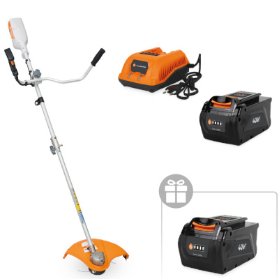 Триммер аккумуляторный VILLARTEC СА40 SET: AM405 + AC402 ( + 1 Акку 2Ач в подарок)