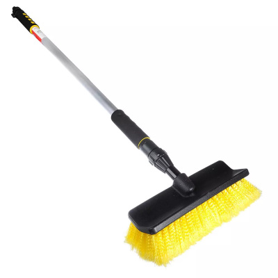 Щетка для мытья автомобиля телескопическая с краником под воду, 107-168см