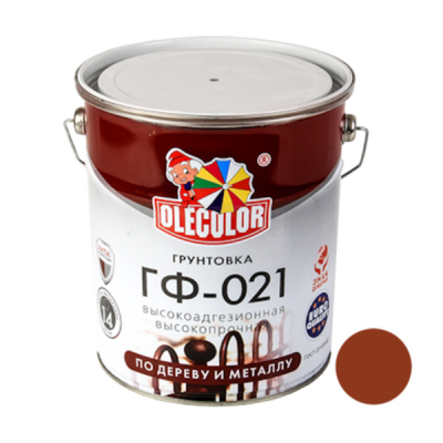 Грунтовка ГФ-021 красно-коричневый (6кг) OLECOLOR 00090690   