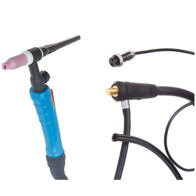 Горелка сварочная TIG WGT-17V (4м, 150А, разъем 10-25, вентиль) SOLARIS