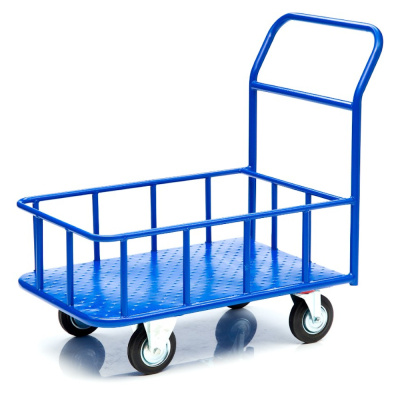 Тележка платформенная КПБ-300 (с бортом) (600х900) (125 К)