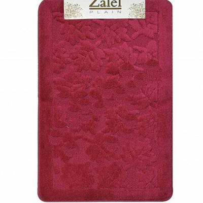 Набор ковриков 2 предмета (ванна, туалет) Zalel 55*85(90),45*55 BORDO (бордовый)