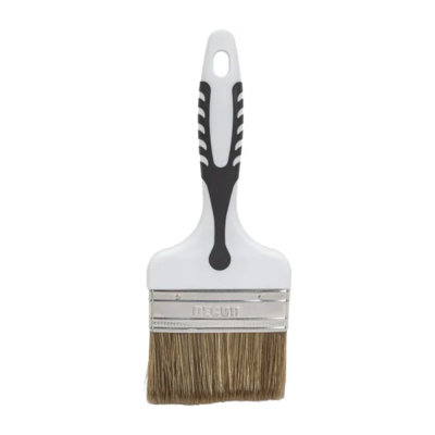 Кисть плоская "Black White для лака" 100х15мм, темная щетина, 2К ручка (6шт/48уп)