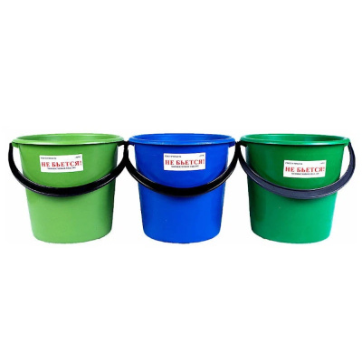 Ведро 10л, д/садово-огородных работ (ПВД), 1 сорт, мягкое В10-01/С1, микс, ОНЕСТ