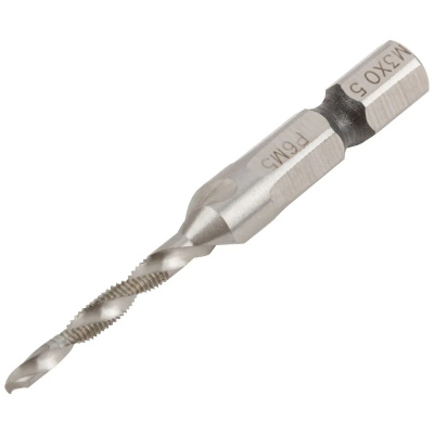 Сверло-метчик комбинированное метрическое, быстрорежущая Р6М5, М3х0,5мм 16/54 мм