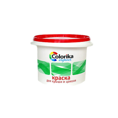 Краска "Colorika Aqua" для крыши и цоколя синяя 12 кг