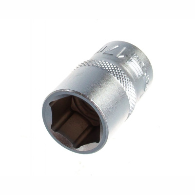 Головка торцевая, 17 мм, 6-гранная, CrV, под квадрат 1/2"// Stels
