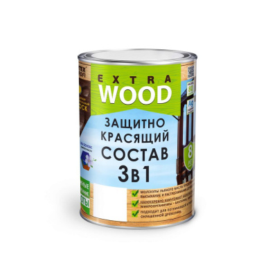 Состав защитно-красящий 3 в 1  FARBITEX ПРОФИ WOOD EXTRA Груша (0,8 л) 