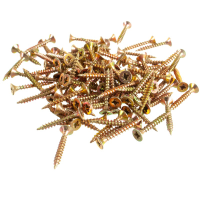 Шуруп универсальный, желтый цинк 4,0х30 (25шт)