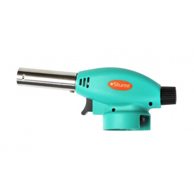 Горелка газовая ,пьезоподж.(курок),рег.пламени,защита от ветра STURM!