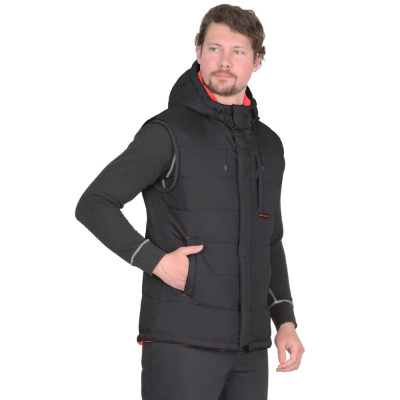 Жилет "СИРИУС-ЗОДИАК" черный (подкладка тафетта черная) р.112-116 (ЧЗ)