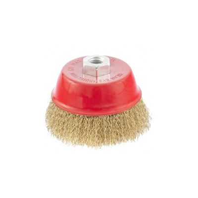 Щетка д/болгарки "MATRIX" 100мм М14 "чашка" круч. металлич. проволока