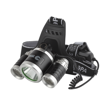 Фонарь GA-809  ЭРА налобный аккумуляторный, трехламповый High Power Headlamp  [5 Вт CREЕ
