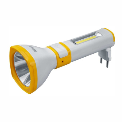 Фонарь светодиодный NPT-CP26-ACCU пластиковый 1LED 2Вт+1COB 2Вт lead-acid 0,7Ач