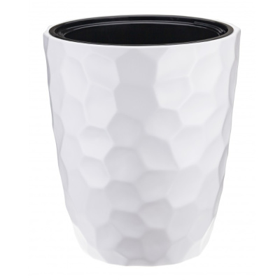 Кашпо МОЗАИКА  D340мм H 390мм со вставкой 19,5л (вставка 9л) (Белый)
