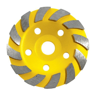 Чашка шлифовальная сегментная "Тurbo", 125х9х22 мм, черновая/чистовая обработка, InWork