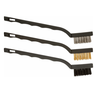Корщетки мини, набор 3 шт.сталь/нейлон/латунь 175мм