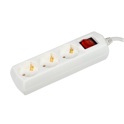 Удлинитель У03В 3 места 2P+PE/3м 3х1мм2 10А/250В GENERICA