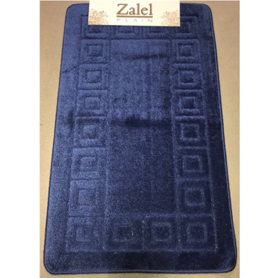 Набор ковриков 2 предмета (ванна, туалет) Zalel 60*100,50*60 D.BLUE (темно-синий) 