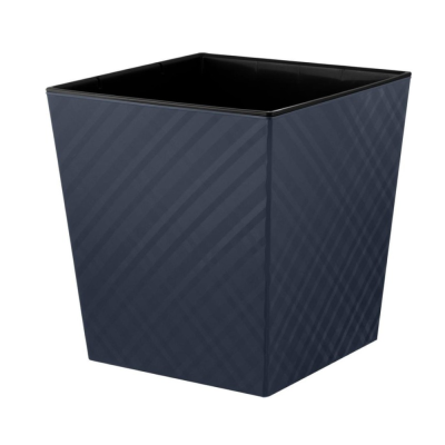 Манхэттен CUBE кашпо со вставкой 22л d30,1 h31,5см вулканический серый /4 ПлР