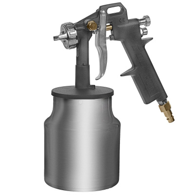 Краскопульт пневматический, алюминиевый нижний бачок 1000 мл, 1.5 мм